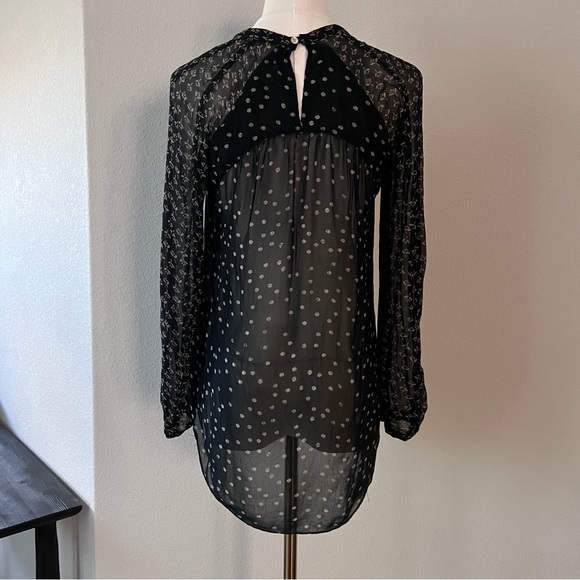 Isabel Marant Sheer Cutout Long Sleeve Blouse - Picture 5 of 7